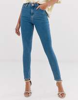 Thumbnail for your product : ASOS Design Ridley High Waist Skinny Jeans In Light Wash