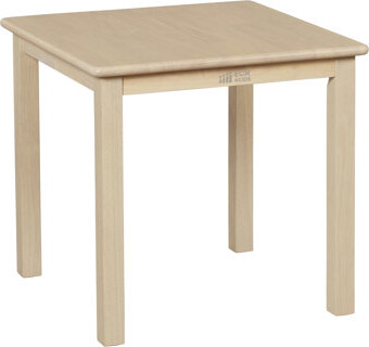 ECR4Kids 24in Square Hardwood Table with 22in Legs, Kids Furniture