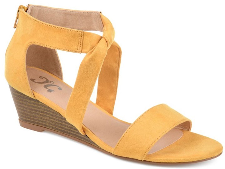 mustard color wedges
