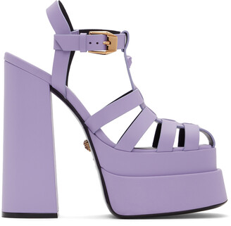 platform sneakers purple