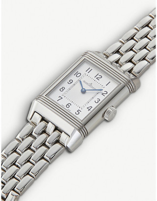 Jaeger-LeCoultre Jaeger Le Coultre Mens Silver Q2668130 Reverso Duetto Stainless Steel Watch