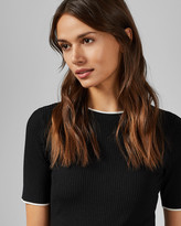 Thumbnail for your product : Ted Baker ARNIAL Tip detail knitted top
