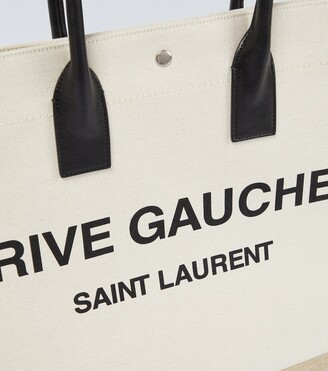 Saint Laurent Men's Rive Gauche Large Canvas Tote Bag - ShopStyle