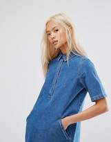 Thumbnail for your product : Noisy May Collar Denim Dress