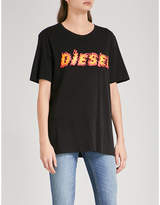 Diesel Flame cotton-jersey T-shirt 