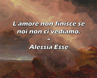 Red Barrel Studio Alessia Esse Quote: L’amore non finisce se noi non ci vediamo.