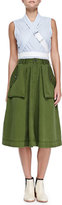 Thumbnail for your product : Marc by Marc Jacobs Tea-Length Cargo Skirt, Fatigue Green