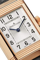 Thumbnail for your product : Jaeger-LeCoultre Reverso Classic Duetto 21mm Small Rose Gold, Alligator And Diamond Watch