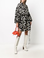 Thumbnail for your product : Loewe Tie-Detail Shamrock Print Dress