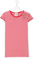 Thumbnail for your product : Douuod Kids front appliquée striped T-shirt