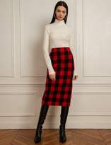 The Chemi Red Plaid Pencil Skirt