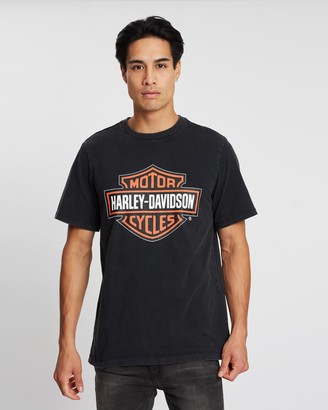 Harley-Davidson Davidson - Black Printed T-Shirts - SS VJ B&S TEE - Unisex