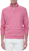 Thumbnail for your product : Peter Millar Fleece Mock-Neck Pullover, Pink