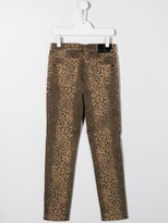 Thumbnail for your product : John Richmond Junior Leopard Print Jeans