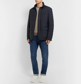 Thumbnail for your product : Canali Leather-Trimmed Quilted Shell Jacket