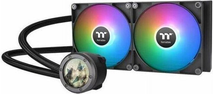 Thermaltake TH280 V2 Ultra ARGB Sync/AlO Liquid Cooler/ARGB Fan 140*2/PWM 500~1800rpm/Water Block 2.1" LCD/Black, CL-W385-PL14SW-A