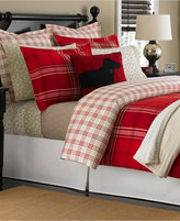 Thumbnail for your product : Martha Stewart CLOSEOUT! Collection Sleigh Ride Plaid Flannel Full/Queen Duvet Cover