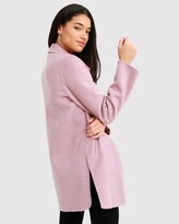 Thumbnail for your product : Belle & Bloom Ex-Boyfriend Wool Blend Oversized Jacket - Lilac