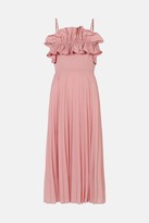 Thumbnail for your product : Ruffle Bodice Pleated Dress