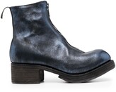 Thumbnail for your product : Guidi Metallic-Sheen Leather Boots