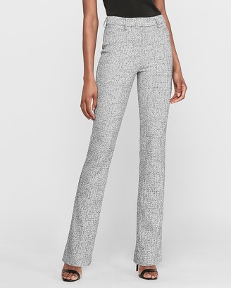 Express High Waisted Jacquard Barely Boot Columnist Pant