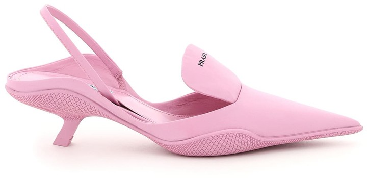 prada heels pink