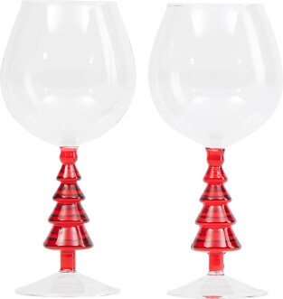 TJMAXX 2Pk Wine Tree Stem Glasses