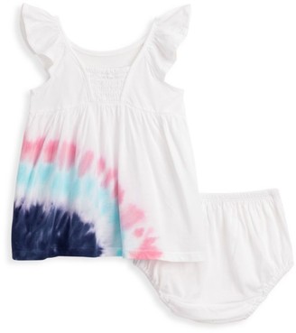 Splendid Baby Girl's 2-Piece Tie-Dye Burst Flutter-Sleeve Dress & Bloomer Set