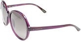 Thumbnail for your product : Lanvin New SLN516M 9PW Shiny Transparent Purple Sunglasses