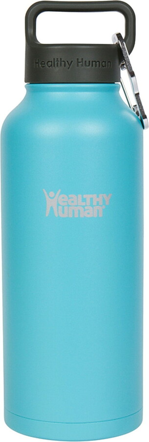 Healthy Human Stainless Steel Water Bottle | Double Walled Vacuum Insulated Water Thermos for Adults | Eco-Friendly Travel Bottles with Leak Proof Lid (Glacier, 32 oz/ 946 ML)