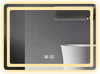 20.2 In. Wide Bathroom Led Mirror - Fog, Long Lifespan, Easy Install Lighted For Fog Function, Aluminium- Reflective Layer
