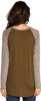 Thumbnail for your product : Michael Stars Long Sleeve Scoop Neck Raglan Hi-Low