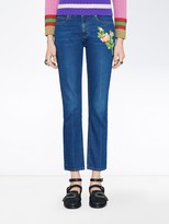 Thumbnail for your product : Gucci Embroidered Jeans