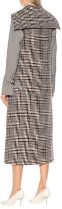 Jil Sander Checked wool-blend midi dress
