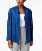 Thumbnail for your product : Alfred Dunner Arizona Sky Faux-Suede Cutout Jacket