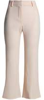 Haute Hippie Cropped Satin-Crepe Flared Pants