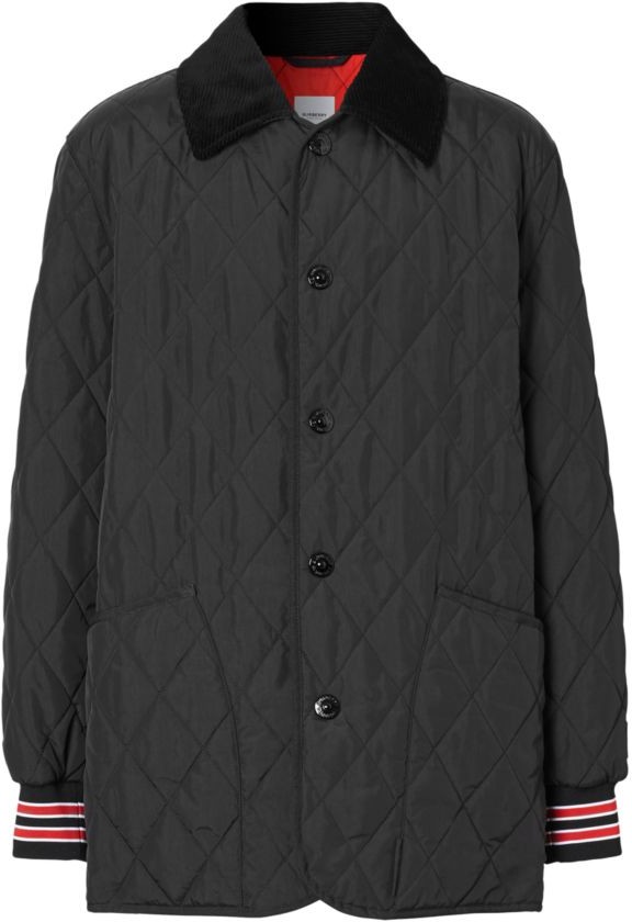 black quilted burberry jacket