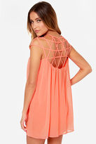Thumbnail for your product : LULUS Exclusive All the Cage Neon Coral Dress