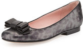Thumbnail for your product : Taryn Rose Bettie Bow-Detail Ballet Flat, Anthracite