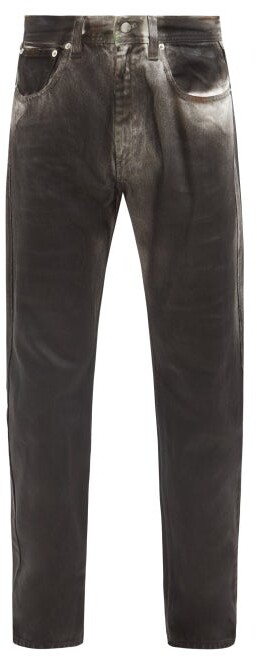 Namacheko Wax-painted Jeans - Black - ShopStyle