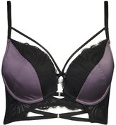 Thumbnail for your product : boohoo Fuller Bust Premium Satin Plunge Bra