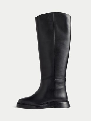 Jigsaw Earby Leather Knee High Boots - ShopStyle