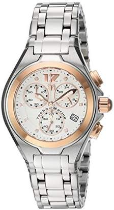 Technomarine Women's Quartz Watch with Silver Dial Chronograph Display and Silver Stainless Steel Bracelet TM-215023
