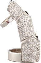 Thumbnail for your product : Eddie Borgo Pave Crystal Hinge Ring, Silver