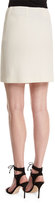 Thumbnail for your product : St. John Nouveau Boucle Contrast-Panel Skirt, Alabaster/Caviar