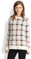 Thumbnail for your product : Theory Innis Plaid Textured Wool Sweater