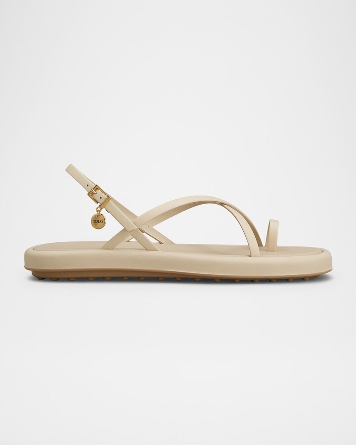 Tod's Multi-Strap Leather Toe-Loop Sandals