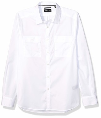 Kenneth Cole Men's Long Sleeve Button Up Two Pocket Mobility Shirt