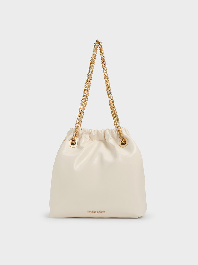Charles & Keith Caia Chain-Handle Tote Bag
