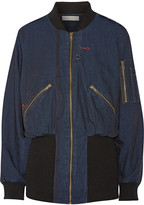 Thumbnail for your product : Preen Line Jace cotton-chambray bomber jacket